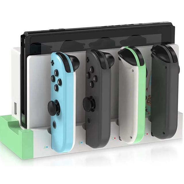 Stand with for Switch Charging Dock Supports 4 Joycon Handles Convenient for Charging