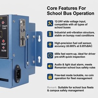 Testeur d'alcoolémie à pile à combustible pour bus scolaire, haute précision, métal, AC100V-AC240V, WGSENSOR AT319