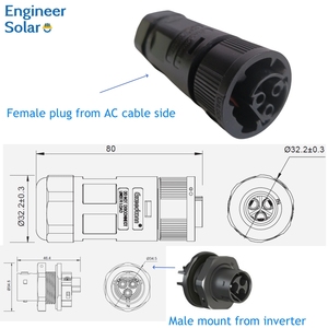 Năng lượng mặt trời growatt mic 600 tlx AC cắm 32A IP67 đồng liên hệ với PC nhà ở duy nhất giai đoạn on-lưới năng lượng mặt trời biến tần phụ tùng - Product Image 3