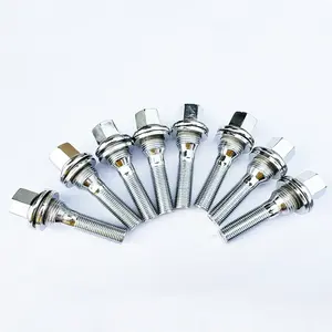 Nuevo 8 Uds 17mm pernos de <span class=keywords><strong>rueda</strong></span> tuercas pernos <span class=keywords><strong>tornillos</strong></span> 12X1.25 Compatible <span class=keywords><strong>Peugeot</strong></span> 206 207 208 308 407 508 1007 Citroen C2 C3 C4 piezas de <span class=keywords><strong>rueda</strong></span> - Product Image 5