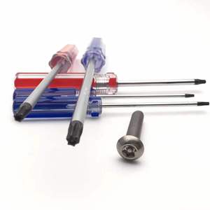 Tournevis Torx T8 T9 T10 T15 à pointe magnétique, sécurité étoile, manche en plastique transparent - Product Image 3