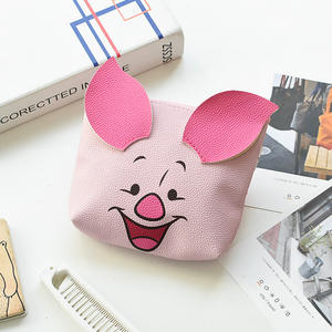 Fabrication personnalisée de porte-clés, mini pochette, sac cosmétique brodé à double fermeture éclair 3D - Product Image 2