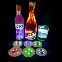 Tapis autocollants LED intelligents pour bouteilles de cocktail 3m, activés par la gravité, en EVA, style vintage, écologiques, couleur personnalisable