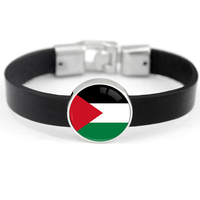 Fabricant I Love Palestine Design Bracelet en cuir Free Palestine Lives Matter Bracelet en cuir véritable unisexe pour femme et homme