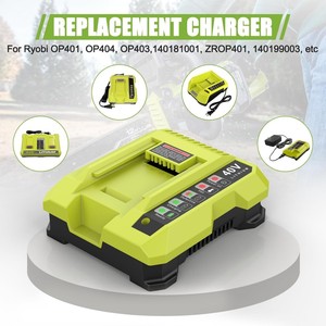Cargador de Batería de Litio OP401 40V 2A de Repuesto con Puertos USB Duales para Herramientas Eléctricas Ryobi, Cargador de Batería de Iones de Litio 40V 2A - Product Image 6