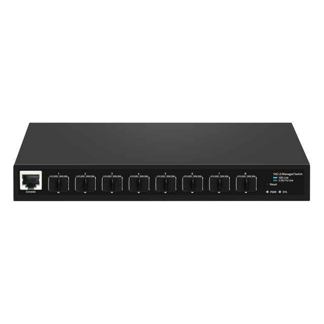 Sunsoont High Performance 8 Ports 10G SFP+ Port Switch Managed SNMP CLI