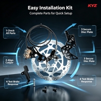Kit de Freno Trasero KYZ, Cilindro Hidráulico de Aleación de Aluminio CNC, para Bicicleta Eléctrica Todoterreno Surron Light Bee X Ultra Bee, Nuevo
