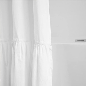 Cortina <span class=keywords><strong>de</strong></span> <span class=keywords><strong>ducha</strong></span> sin ganchos para hotel con ventana transparente, forro <span class=keywords><strong>de</strong></span> tela impermeable a presión, cortina <span class=keywords><strong>de</strong></span> <span class=keywords><strong>ducha</strong></span> <span class=keywords><strong>de</strong></span> tela - Product Image 6
