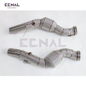 Ecnal para Maserati Ghibli <span class=keywords><strong>SQ4</strong></span> alta calidad SS304 deportes aislar contra el calor tubo de escape - Product Image 2