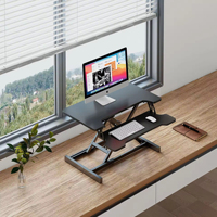 Bureau de bureau Portable ergonomique réglable en hauteur debout assis à debout bureau d'ordinateur Riser bureau d'ordinateur pliable