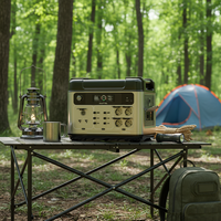 Station d'alimentation portable OUKITEL P2001E Plus 2048Wh 2400W avec batterie LiFePO4 MPPT et onduleur à onde sinusoïdale pure, générateur solaire pour la maison