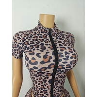 Ensemble décontracté pour femmes, imprimé zèbre sexy, automne, 2 pièces, veste à manches courtes et pantalon, nylon et élasthanne, mode streetwear, ensemble de détente pour femmes