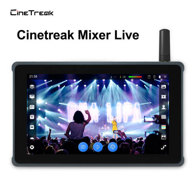 Cinetreak-mezclador 5,5 Pulgadas 4KHDMI Streamer Multiformato Grabacion Reproduccionvideo VS Blackmagic Design ATEM