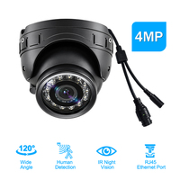 Caméra de surveillance mobile DVR HD 4MP 2K IP67 étanche pour véhicule, type conque, avec connecteur RJ45 POE 6 broches aviation, OEM