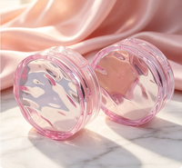 Étui compact pour coussin effet vague d'eau rond 12g pour fond de teint/crème BB/couvrant – Emballage cosmétique