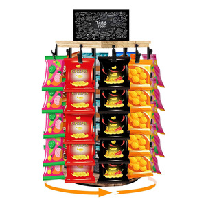 Rotating Snack Display Rack With Clips For Kitchen Storage And Party Snacks - Product Image 4