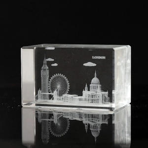 Honor of <span class=keywords><strong>Crystal</strong></span> personalizado 3D grabado láser cubo de cristal K9 cristal personalizado recuerdo artesanías - Product Image 3