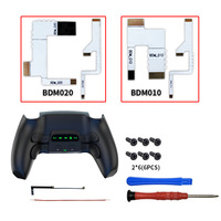 Paddles arrière programmables pour manette PS5 RISE4 Remap Kit BDM-010 BDM-020 BDM-030 – 4 boutons arrière avec prise en charge de la mappage et des fonctions Turbo Combo