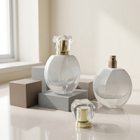 Bouteille de parfum de conception personnalisée de nouveau style 30ml 50ml Logo d'étiquette personnalisable Bouteilles en verre de forme unique