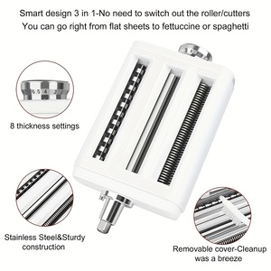 Accessoire pour machine à pâtes pour batteurs sur socle <span class=keywords><strong>Kitchenaid</strong></span> Inclus Rouleau de <span class=keywords><strong>feuille</strong></span> de pâtes, coupe-spaghetti, coupe-fettuccine - Product Image 6
