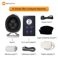 Odi Beauty Skin Best Scanner Análisis 2025 Escáner de piel Analizador portátil Facial Ai Analizador de piel Máquina de análisis facial