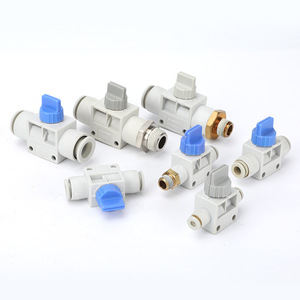Vanne pneumatique VHK3-04F 1/4 po en plastique et laiton, vanne d'arrêt et de régulation pour gaz à température normale - Product Image 3