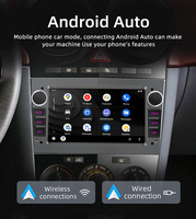 BQCC 7" IPS OEM Autoradio Android 15 Multimédia GPS Stéréo avec DSP CarPlay RDS FM AM pour Opel Astra/Meriva/Vectra Antara Zafira Corsa