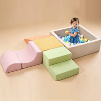 Piscine à balles et structure d'escalade en mousse OEKO-TEX pour bébé, non toxique, lavable en machine, respectueux de la peau, centre de jeu souple pour nourrissons, vente en gros