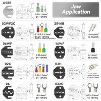 Mini Kit de pinces tubulaires électriques fil câble cosse pince à sertir cordon fin Bootlace Terminal ensembles d'outils de sertissage à la main
