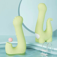 Neu eingetroffen: Dinosaurier-förmiger, wiederaufladbarer Heiz-Saug-Vibrator für Frauen, Klitoris-Stimulation, wasserdichter Massager