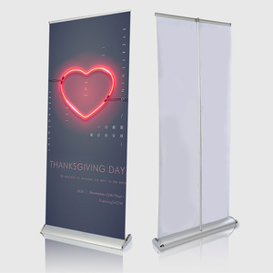 Supporto per Banner a basso costo all'ingrosso in alluminio 85*200cm Kakemono sfondo portatile flessibile a goccia ampia stendardo - Product Image 3
