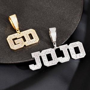 Joyería Fina con Nombre Personalizado, Plata de Ley, Certificado IGI, Diamantes con Corte Baguette en Forma de Estrella, Colgantes y Dijes Plateados en Plata Blanca - Product Image 4