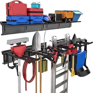 Rails épissables faciles à enclencher utilisation Simple Wallmaster <span class=keywords><strong>Garage</strong></span> stockage herbe mangeur montage <span class=keywords><strong>brouette</strong></span> mur cintre pour outils - Product Image 5