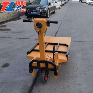 Carrello elettrico a spinta manuale in acciaio inossidabile con triciclo multiuso a 3 ruote da carico OEM capacità 1000kg per il trasporto di merci industriali - Product Image 5