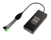 Passerelle de lampadaire intelligent à 2 canaux avec interface fibre optique, contrôle interactif en chaîne de type anneau, mise à niveau
