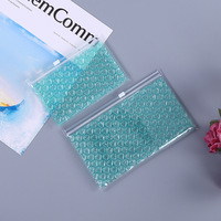Sac à fermeture éclair épaissie en PVC écologique en stock Emballage auto-scellant de courrier avec logo personnalisé pour bijoux lunettes cosmétiques
