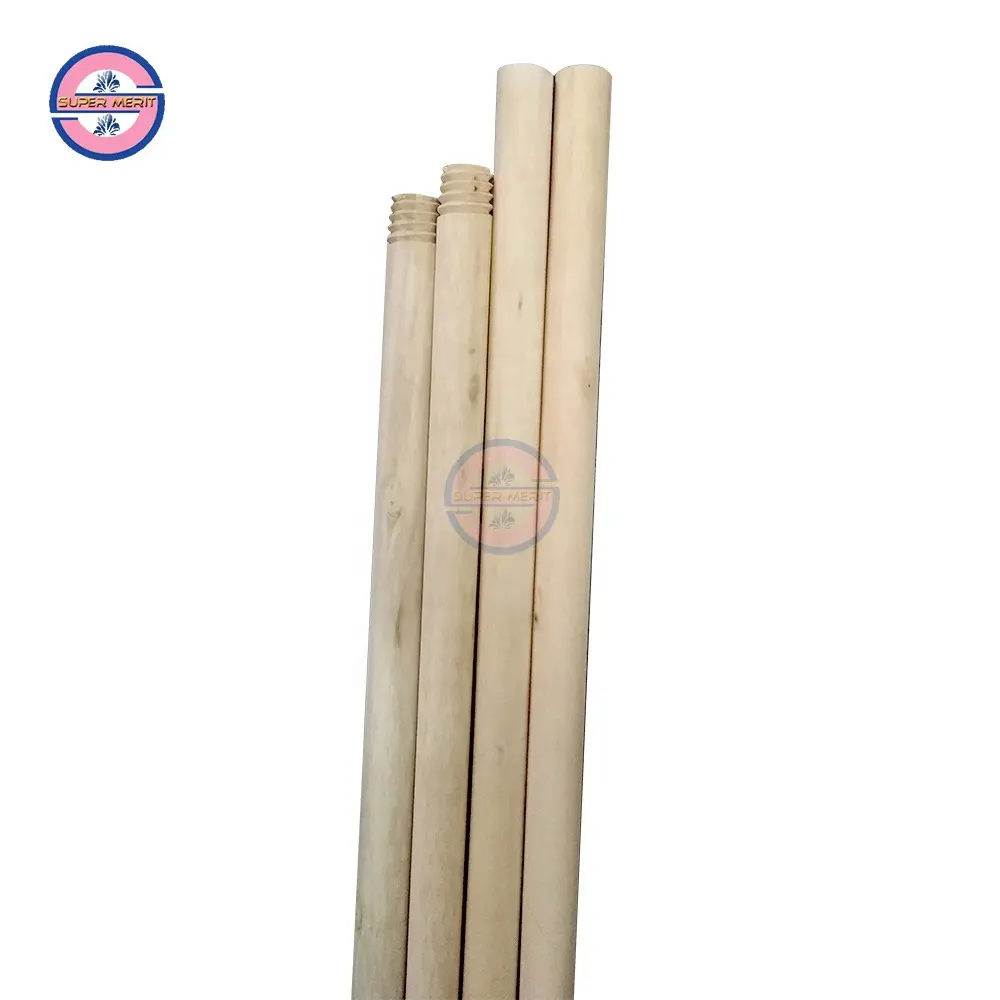2024 Hot sale wooden broom handle natural stick long handle for china wholesale price garden home cleaning mop stick handle