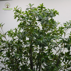 Plantes artificielles en latex de type Andromède japonaise (<span class=keywords><strong>Pieris</strong></span> <span class=keywords><strong>japonica</strong></span>) à toucher réaliste, feuillage vert pour intérieur et extérieur - Product Image 3