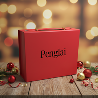 Boîte cadeau magnétique pliable de luxe haut de gamme avec poignée pour l'emballage de cadeaux d'anniversaire et de fêtes