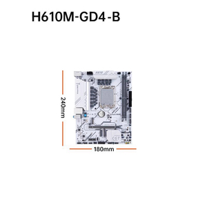 เมนบอร์ดคอมพิวเตอร์ LGA1700 รองรับโปรเซสเซอร์ ชิปเซ็ต H610  2 DDR464GBPCI สำหรับเมนบอร์ดคอมพิวเตอร์ H610 - Product Image 6