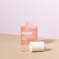 Nouveauté 2025 – Flacons compte-gouttes en verre dépoli de 15 ml, 30 ml, 50 ml – Contenants cosmétiques pour sérum et soins de la peau – Ensemble d'emballage sérigraphié