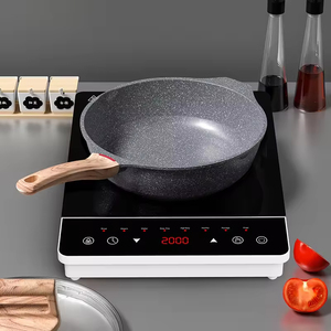 Nhà nấu ăn tấm nóng <span class=keywords><strong>AL</strong></span> cuộn dây tinh thể màu đen tấm 1 Burner điện đung 2000W CE Bếp cảm ứng - Product Image 2