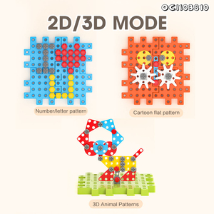 Juguetes educativos creativos para niños, juego de bloques de construcción de engranajes eléctricos coloridos, herramientas para niños con taladro eléctrico - Product Image 5