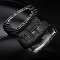 Étui pour clé de voiture en fibre de carbone pour Ford Kuga Focus 3 4 Fiesta Fusion Puma Mondeo MK3 MK4 ST Line Ecosport Edge Escape Accessoires de voiture