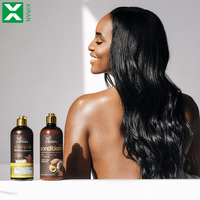 Ensemble de soins capillaires anti-pellicules de marque Xiran, marque privée, huile de noix de coco et d'avocat, shampoing et après-shampoing pour cheveux biologique
