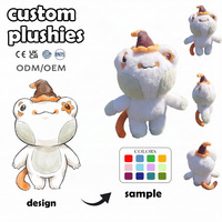 Fabricant de jouets en peluche personnalisés : Créez votre mini chat de dessin animé avec chapeau de sorcier, souvenirs de parc d'attractions, poupée Tutti Fruity Chococat personnalisée de 10 cm