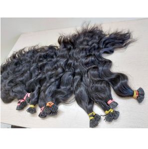 ผมต่อแบบไม่ผ่านการทำผมมนุษย์ผมลอนแบบไม่ผ่านกระบวนการผมทอจากเวียดนามเป็นกลุ่ม - Product Image 1
