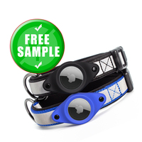 Collier pour chien en nylon rétractable et portable avec AirTag intégré pour la promenade nocturne en toute sécurité – Prix usine