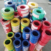 Câble Roulé de 1,0mm 1,5mm 2,5mm 4mm 6mm, Fil de Cuivre Multibrin Isolé PVC pour Câblage Électrique Domestique et Utilisation Aérienne 450V/750V