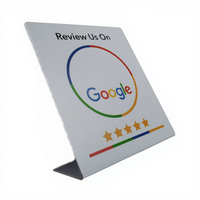 Kartu Ulasan Google NFC Asli Original 215 Chip Sensing Papan Nama Restoran PVC Kode Kunci